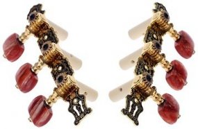 Alice AO-020HV2P Комплект колковой механики на планке, черный/золотой от музыкального магазина МОРОЗ МЬЮЗИК