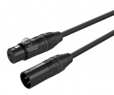 КОММУТАЦИЯ, РАЗЪЕМЫ, ПЕРЕХОДНИКИ ROXTONE MMXX200/1 кабель микрофонный (2x0,22mm2, D: 6.8мм) MC005, XLR(3P)(X3FBG) -  XLR(X3MBG), 1м