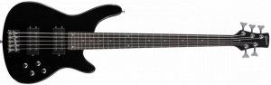 TERRIS THB-43-5 BK бас-гитара 5-ти струнная (форм фактор Ibanez), P-J, корпус липа, гриф клён, цвет чёрный от музыкального магазина МОРОЗ МЬЮЗИК