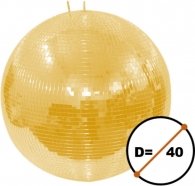 STAGE4 Mirror Ball 40G зеркальный диско-шар D=40см, размер ячеек 10x10мм, стекло (зеркало), цвет золотистый, масса 3 кг от музыкального магазина МОРОЗ МЬЮЗИК