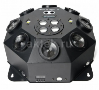 SkyDisco Combo 520 большие лучи, тонкие лучи, стробоскоп, лазер, пчелиный глаз, 120 Вт, 315х315х120 мм, вес 3,4 кг. от музыкального магазина МОРОЗ МЬЮЗИК