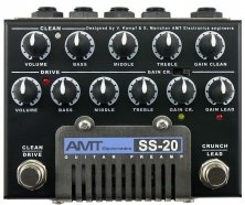 AMT Electronics SS-20 дисторшн педаль, два полноценных канала CLEAN и DRIVE, с возможностью работы Drive-канала в двух основных режимах от музыкального магазина МОРОЗ МЬЮЗИК