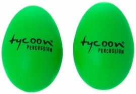 TYCOON TE-G шейкер-яйцо, цвет зелёный, материал: пластик, продаются в паре от музыкального магазина МОРОЗ МЬЮЗИК