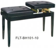 Fleet BH101-10 Банкетка, два отдельных винтовых подъемника, регулировка высоты, обивка: кожзаменитель, цвет: черный, размеры: 95х33х48-58см от музыкального магазина МОРОЗ МЬЮЗИК