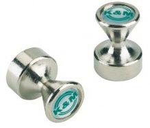 K&M 11580-000-01 nickel магнит мощный 0.01 kg, размер: диаметр 12 x 16 mm. никель. 2 шт в блистере от музыкального магазина МОРОЗ МЬЮЗИК
