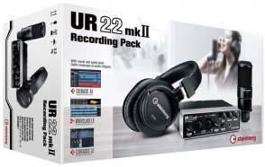 Steinberg UR22mkII Recording Pack USB2.0 2-канальный звуковой USB-интерфейс в комплекте с наушниками ST-H01 и конденсаторным микрофоном ST-M01 от музыкального магазина МОРОЗ МЬЮЗИК