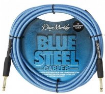 КОММУТАЦИЯ, РАЗЪЕМЫ, ПЕРЕХОДНИКИ Dean Markley DMBSIN10S Blue Steel кабель профессиональный инструментальный, прямые джеки, длинна 3 м