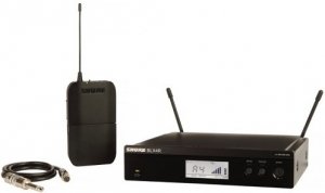 SHURE BLX14R радиосистема с поясным передатчиком BLX1, UHF диапазон, кронштейны для крепления в рэк в комплекте от музыкального магазина МОРОЗ МЬЮЗИК