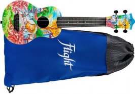 FLIGHT ULTRA S-42 Fat Cat укулеле сопрано верхняя дека, корпус и гриф из поликарбоната, армированного стекловолокном, ЧЕХОЛ от музыкального магазина МОРОЗ МЬЮЗИК