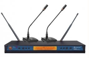 RELACART ER-5900MW 2-х канальный приемник ER-5900 + два беспроводных микрофона "гусиная шея" от музыкального магазина МОРОЗ МЬЮЗИК