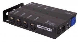 INVOLIGHT DMXS8S сплиттер DMX сигнала, 8 отдельных выходов + 1 линк, переключатель на 120 Ом от музыкального магазина МОРОЗ МЬЮЗИК