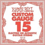 Ernie Ball 1015 струна для электро и акустической гитары .015, без навивки от музыкального магазина МОРОЗ МЬЮЗИК