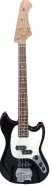 SQOE SJB400 BK SET КОМПЛЕКТ бас-гитара Mustang, JB+P, мензура 30", печёный гриф, чехол, ремень, кабель от музыкального магазина МОРОЗ МЬЮЗИК