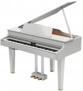 Roland GP607-PW цифровой рояль, 88-нотная клавиатура PHA-50 сочетает дерево и пластик, 384 тембра, без ограничения полифонии от музыкального магазина МОРОЗ МЬЮЗИК