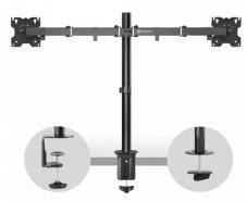 ONKRON D221E кронштейн для двух мониторов 13"-32" настольный, чёрный от музыкального магазина МОРОЗ МЬЮЗИК