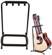 DEKKO JR-383 (883) стойка для 3-х гитар напольная, с держателем грифа, металл, пенные подушки в местах соприкосновения с инструментом, цвет чёрный от музыкального магазина МОРОЗ МЬЮЗИК