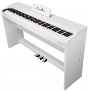 EMILY PIANO D-51 WH цифровое пианино 88 клавиш молоточковая механика, 3 уровня чувствительности, 64 полифония, 8+130 тембров +1 набор перкуссии, USB от музыкального магазина МОРОЗ МЬЮЗИК