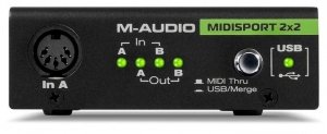 M-Audio MidiSport 2x2 USB Внешний (USB) MIDI интерфейс: 2 входа, 2 выхода от музыкального магазина МОРОЗ МЬЮЗИК
