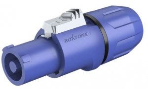 КОММУТАЦИЯ, РАЗЪЕМЫ, ПЕРЕХОДНИКИ ROXTONE RAC3FCI Blue/black ring разъем Powercon IN, контакты посеребренная латунь, цвет синий с чёрным кольцом