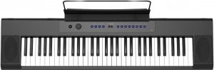 Artesia A-61 Black цифровое фортепиано 61 клавиша, 8 тембров, 32 полифония, педаль сустейн, пюпитр, 2х10 Вт, цвет чёрный от музыкального магазина МОРОЗ МЬЮЗИК