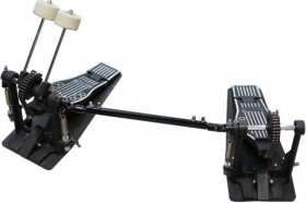 FLIGHT FDDP-2 педаль для бас барабана, двойной цепной привод, 2 фетровых круглых колотушки от музыкального магазина МОРОЗ МЬЮЗИК