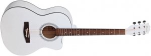 PRADO HS - 3910 / WH акустическая гитара с вырезом, 39", цвет белый от музыкального магазина МОРОЗ МЬЮЗИК