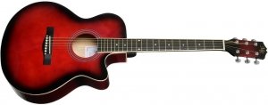 MARTIN ROMAS MR-440 RDS гитара акустическая с вырезом 40" Dreadnought, цвет красный бёрст от музыкального магазина МОРОЗ МЬЮЗИК