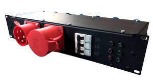 EDS ER 460 рэковый дистрибьютор питания вход	вилка PCE CEE 32A 5 pol выход	розетка РСЕ СЕЕ 32А 5-pol — 1 шт розетка РСЕ СЕЕ 16А 3-pol — 6 шт Rack 19″ от музыкального магазина МОРОЗ МЬЮЗИК