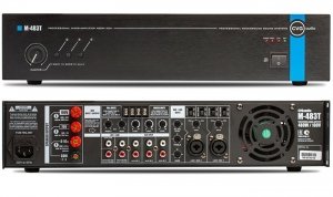 CVGaudio M-483T Профессиональный микшер-усилитель для качественных систем трансляции фоновой музыки и оповещения, 480W/100V, 3 line in, 2 mic/line in от музыкального магазина МОРОЗ МЬЮЗИК