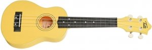 TUTTI JR-10 GOR (21") укулеле соправно гавайская гитара, ГОРЧИЧНЫЙ, 4 струны, верхняя дека липа, нижняя дека, гриф и накладка на гриф пластик от музыкального магазина МОРОЗ МЬЮЗИК