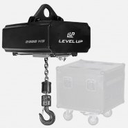 ЛЕБЕДКИ И СИСТЕМЫ УПРАВЛЕНИЯ LevelUp LU.2000P.24b Электрическая сценическая лебёдка с прямым управлением, 1.55кВт, нагрузка 2000кг, черная цепь, двойной тормоз