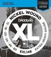 D'Addario EXL148 XL NICKEL WOUND струны для электрогитары Extra Heavy 12-60 для понижения строя до строя "С" от музыкального магазина МОРОЗ МЬЮЗИК