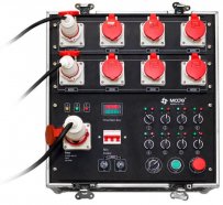 ЛЕБЕДКИ И СИСТЕМЫ УПРАВЛЕНИЯ HOIST MODE Flight Case 8 восьмиканальный групповой контроллер управления лебедками, прямое управление (кофр с колесами)