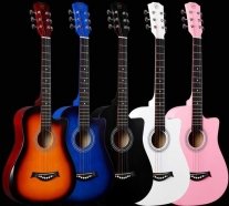 Foix FFG-3860C-BK акустическая гитара 38" с вырезом, композит, цвет чёрный от музыкального магазина МОРОЗ МЬЮЗИК