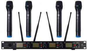 LAudio LS-Q6-4M беспроводная микрофонная система, 4 ручных передатчика (металл), 200 каналов UHF диапазон, дальность 90 м от музыкального магазина МОРОЗ МЬЮЗИК